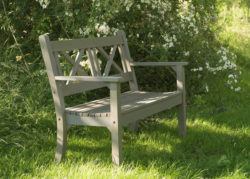 Hampton Bench 2 seater - grey